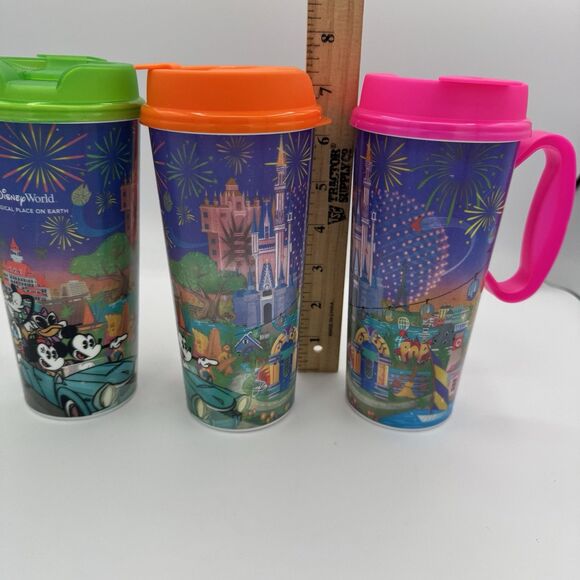 2024 Disney World Refillable Resort Mug Mickey & Friends 4 Parks EUC - Picture 6 of 9